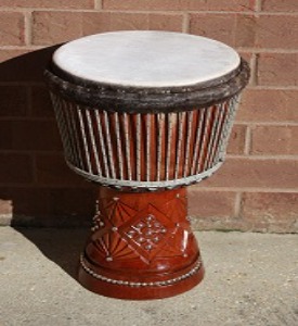 DJALA WOOD DJEMBE #4001 $550 SOLD!